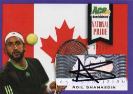 2013 ACE Authentic Grand Slam  Adil Shamasdin Autograph 21/25