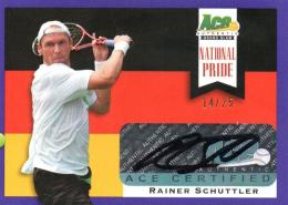 2013 ACE Authentic Grand Slam  Rainer Schuttler Autograph 14/25