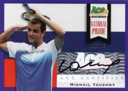 2013 ACE Authentic Grand Slam  Mikhail Youzhny Autograph 06/25