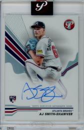 2024 Topps Pristine AJ Smith-Shawver #PA-AS Rookie Autograph Card Atlanta Braves