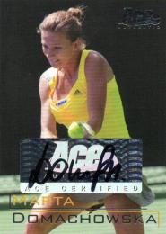 2011 ACE Authentic  Marta Domachowska Autograph