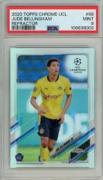 2020-21 Topps Chrome UEFA Champions League Jude Bellingham Refractors RC #68【PSA 9 MINT】