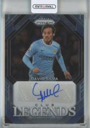 2023-24 Panini Prizm English Premier League David Silva Club Legends Signatures #4 Manchester City