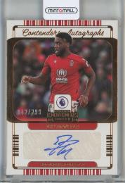 2022-23 Panini Chronicles English Premier League Orel Mangala Contenders Autographs #28 Nottingham Forest FC