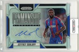 2024-25 Panini Prizm Premier League Jeffrey Schlupp Penmanship Silver Prizm Parallel【6/15】 Crystal Palace