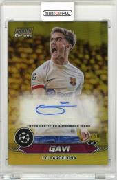 2023-24 Topps Stadium Club Chrome UEFA Gavi Autograph Gold Refractor Parallel【44/50】 FC Barcelona