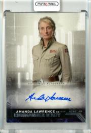 2020 Topps Star Wars The Rise of Skywalker Amanda Lawrence as Commander O'acy #A-AL Autographs
