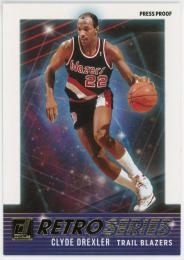 2021-22 Donruss Retro Series Press Proof #30 Clyde Drexler