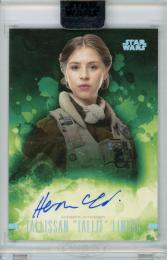 2019 TOPPS Star Wars Stellar Signatures Tallissan "Tallie" Lintra Hermione Corfield Base Autograph 40枚限定 /26