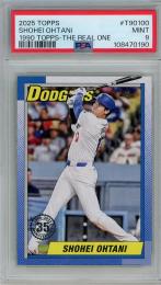 2025 Topps Series 1 Shohei Ohtani 1990 Topps The Real One【73/90】【PSA 9】《MINT》 Los Angeles Dodgers