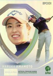 2022 エポック JLPGA 日本女子ゴルフ協会 オフィシャルトレーディングカード ROOKIES & WINNERS #HG-68 天本ハルカ インサートカード(ホログラフィカ)