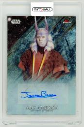 2018 TOPPS Finest Star Wars Autograph Black Parallels Jerome Blake as Mas Amedda 2/10