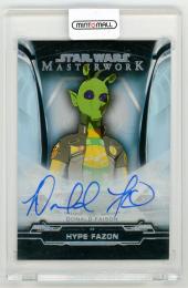 2019 TOPPS Star Wars Masterwork Autograph Rainbow Foil Parallels Donald Faison as Hype Fazon 34/50