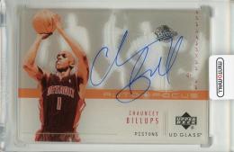 2002-03 Upper Deck UD Glass Chauncey Billups Auto Focus #CB