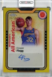 2024 Topps Chrome McDonald's All American Cooper Flagg Autographs Gold Refractors #SMSCOO【35/50】