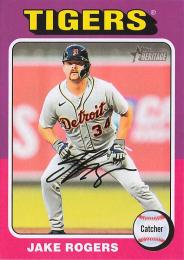 2024 Topps Heritage MLB #46 Jake Rogers レギュラーカード