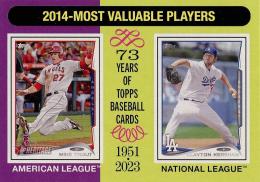 2024 Topps Heritage MLB #207 Mike Trout/Clayton Kershaw レギュラーカード