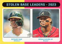 2024 Topps Heritage MLB #309 Esteury Ruiz/Ronald Acuna Jr レギュラーカード