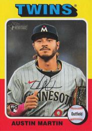 2024 Topps Heritage MLB #649 Austin Martin レギュラーカード RC