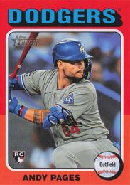 2024 Topps Heritage MLB #696 Andy Pages レギュラーカード RC