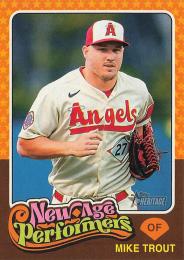 2024 Topps Heritage MLB #NAP-3 Mike Trout インサートカード New Age Performers