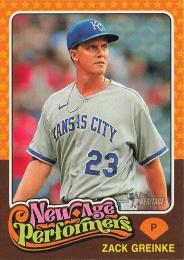 2024 Topps Heritage MLB #NAP-5 Zack Greinke インサートカード New Age Performers