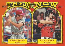 2024 Topps Heritage MLB #TAN-10 Kyle Tucker/Johnny Bench インサートカード Then and Now