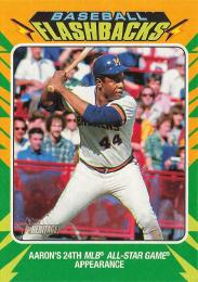 2024 Topps Heritage MLB #BF-6 Hank Aaron インサートカード Baseball Flashbacks