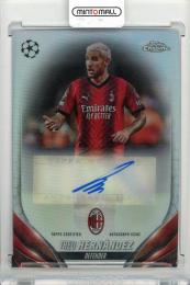 2023-24 TOPPS Chrome UEFA Club Competitions Theo Hernandez Chrome Autographs #CAHT AC Milan