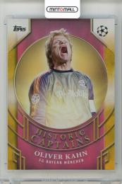 2024-25 TOPPS UEFA Club Competitions Oliver Kahn Historic Captains Orange Foilboard #HC6【06/25】 FC Bayern Munchen
