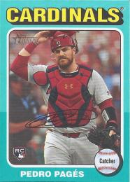 2024 Topps Heritage MLB #704 Pedro Pages【Aqua Border/パラレル】レギュラーカード RC