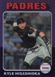 2024 Topps Heritage MLB #10 Kyle Higashioka【Chrome Purple Refractor/パラレル】レギュラーカード