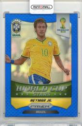 2014 PANINI Prizm World Cup Neymar Jr. World Cup Stars Prizms Blue #7【044/199】 Brazil