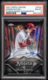 2022 Topps Chrome #PASO Shohei Ohtani Club Plaques Autographs【99/99】【PSA NM-MT 8】 Los Angeles Angels