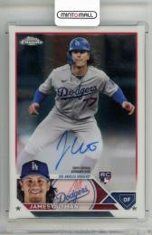 2023 TOPPS Chrome James Outman Rookie Autographs #RAJO Los Angeles Dodgers