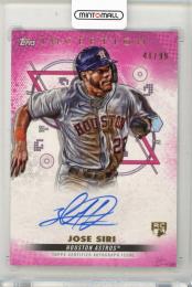 2022 TOPPS Inception Jose Siri Rookie and Emerging Stars Autographs Magenta #BRESJSI【40/99】 Houston Astros