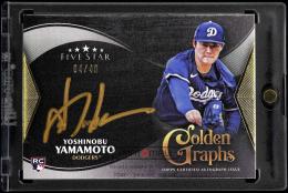 2024 Topps Five Star #GGYY Yoshinobu Yamamoto Golden Graphs【4/40】 Los Angeles Dodgers