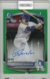 2025 TOPPS BOWMAN 1st Charles Davalan AUTO #CPA-CD【86/99】 Los Angeles Dodgers