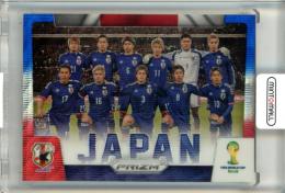 2014 Panini Prizm FIFA World Cup Japan Team Photo Blue & Red Wave Parallel Japan