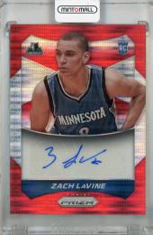 2014-15 Panini Prizm Zach LaVine Autograph Red Pulsar Prizm #90 RC 【037/149】 Minnesota Timberwolves