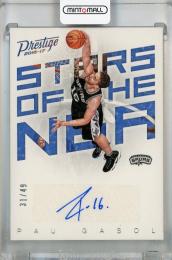2016-17 Panini Prestige Pau Gasol Stars of the NBA Signatures #19 Auto 【31/49】 San Antonio Spurs