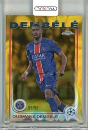 2024-25 Topps Chrome Uefa Competition Ousmane Dembele Base Gold Lava Refractor【09/50】 Paris Saint-Germain