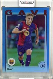 2024-25 Topps Uefa Competition Gavi Base Blue Inferno Parallel【122/125】 Fc Barcelona