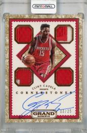 2016-17 Panini Grand Reserve Clint Capela Cornerstones Quad Jersey Autographs Granite #5 ※裏面白かけあり【03/25】 Houston Rockets