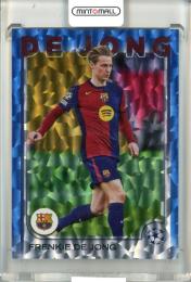 2024-25 Topps Uefa Competition Frenkie De Jong Base Blue Foilboard Parallel【07/75】 Fc Barcelona