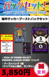 【海外SCブーストパックセット】2024-25 PANINI SELECT PREMIER LEAGUE HOBBY 1P + ブーストパック1個(1枚入、シリアル以上確定!)