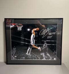 Fanatec Victor Wembanyama Autographs 16X20 "24 ROY" San Antonio Spurs