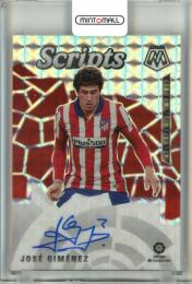 2020-21 Panini Mosaic La Liga Jose Gimenez Autograph Card Atletico de Madrid