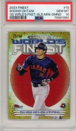 2023 TOPPS FINEST Shohei Ohtani #10 2000 World’s Finest Gold Mini Diamond 【25/50】【PSA10】