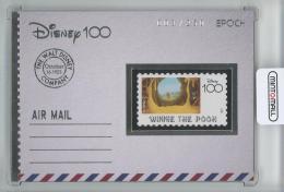 DISNEY創設100周年 2023 EPOCH PREMIER EDITION コレクションカード Winnie The Pooh 箔押加工版レプリカ切手付メモラビリアスタンプカード/WS-31【003/250】